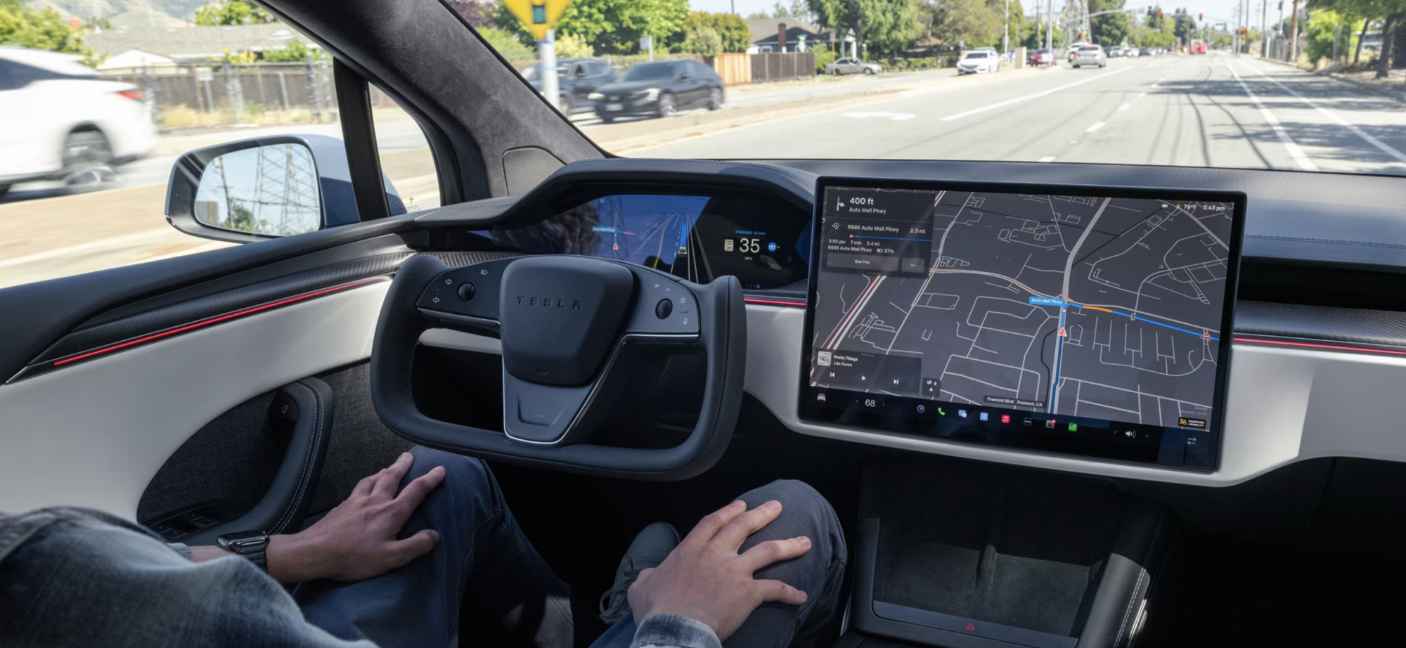 Tesla interior