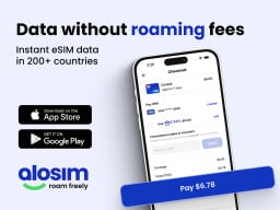 aloSIM Traveler's Mobile Data Plan: Pay $24.97 for $50 Credit