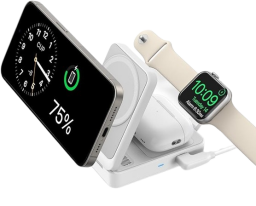 the Anker MagGo 3-in-1 foldable wireless charging station