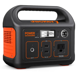 A Jackery battery bank appears on a white background.