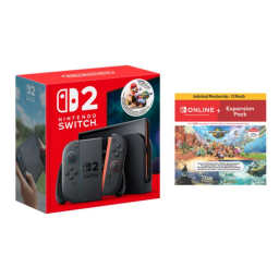 Nintendo Switch 2 + Mario Kart World Bundle on white background