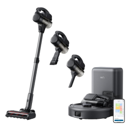 Eufy E20 3-in-1 Robot Vacuum with Stick and Handheld Vacuum Combo on white background