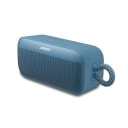 Blue soundlink plus portable speaker with carrying loop