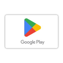 Google Play Card on white backgrond