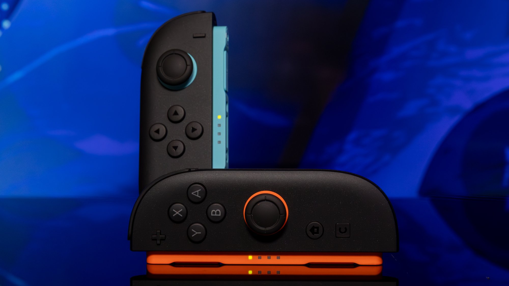Nintendo Switch 2 Joy-Con controllers separated from the unit