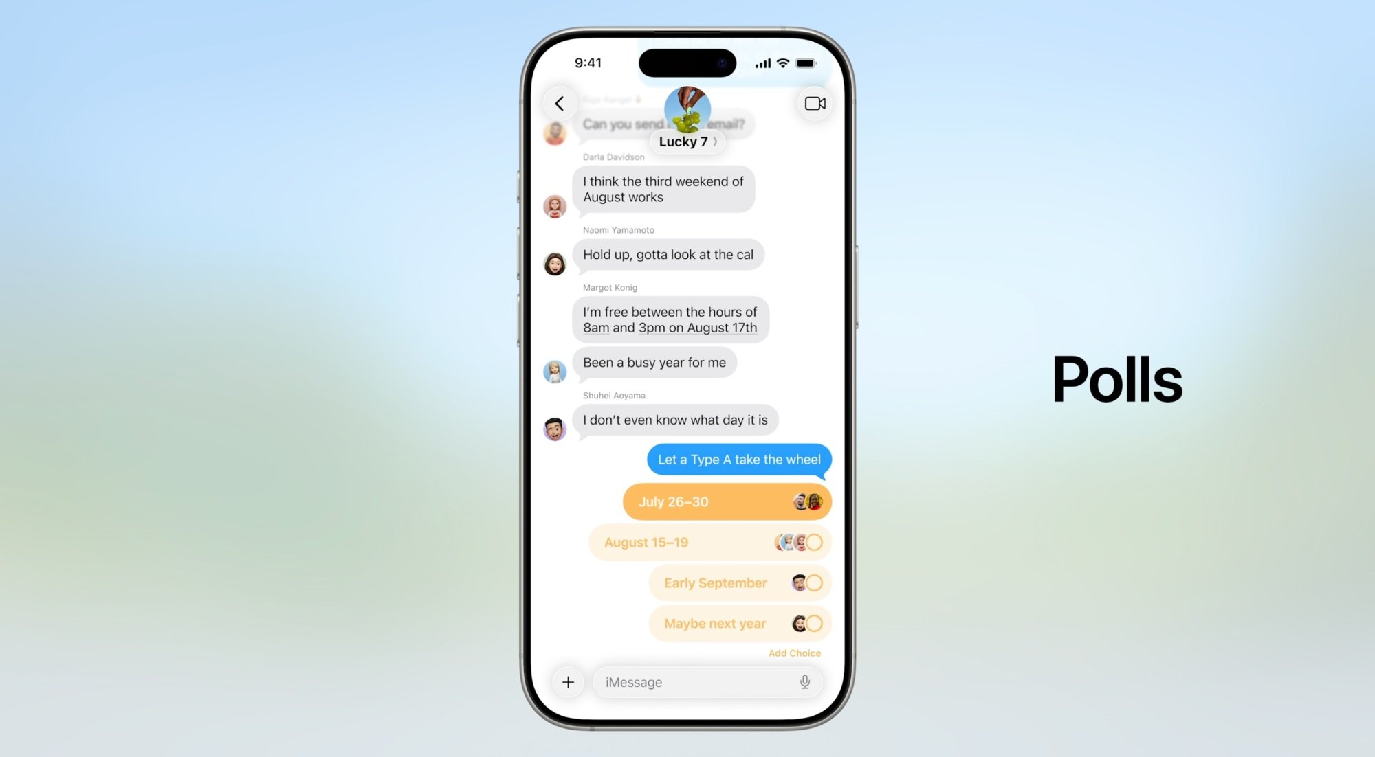 polls feature at WWDC