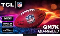 tcl 75-inch qm7k 4k smart tv against a white background