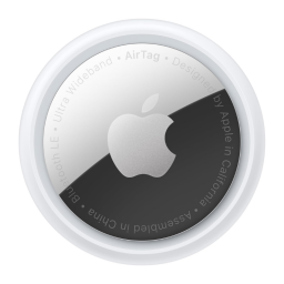 Apple AirTag on white background