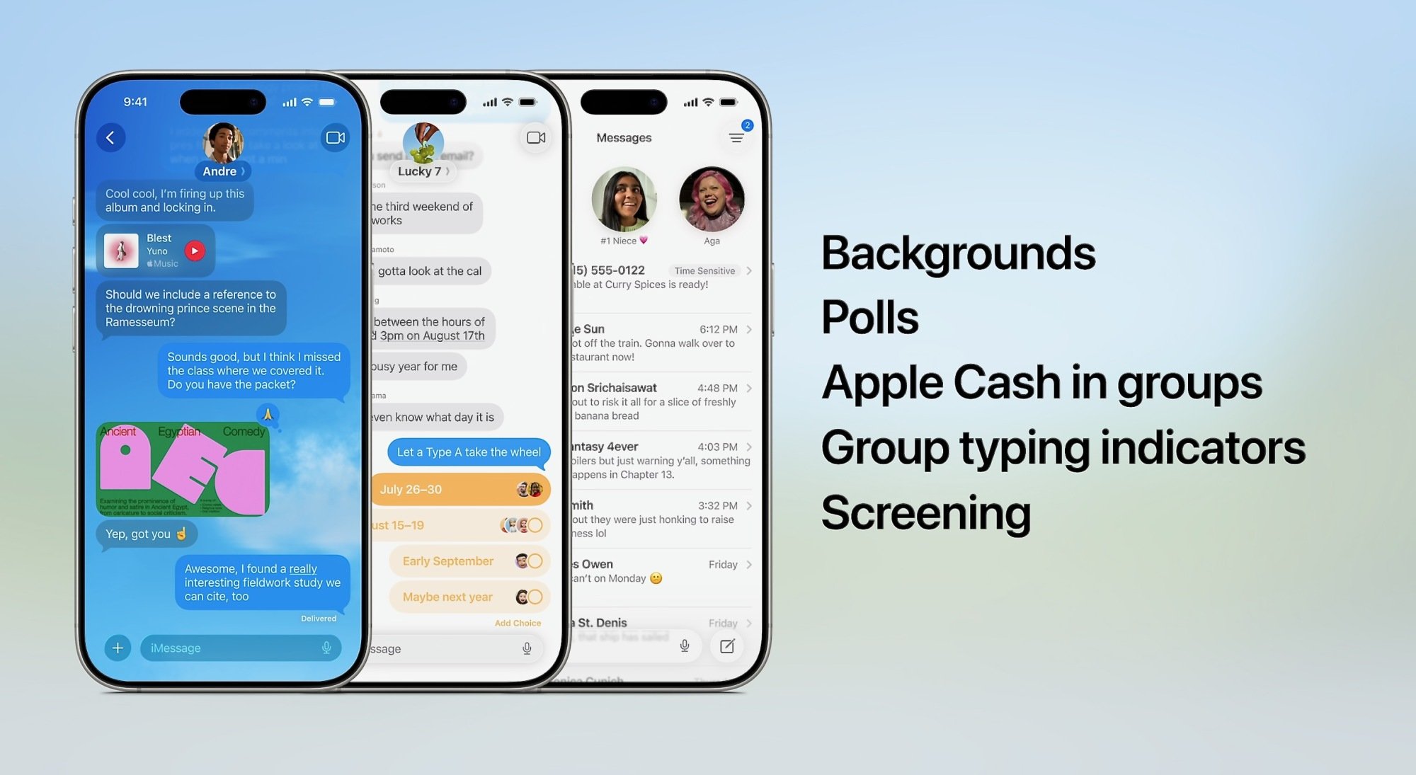 new message features ios 26