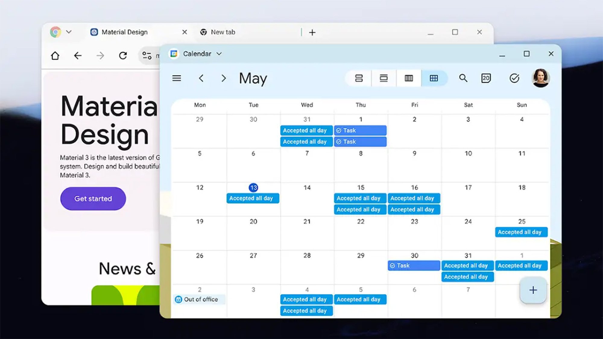 desktop windows in android 16