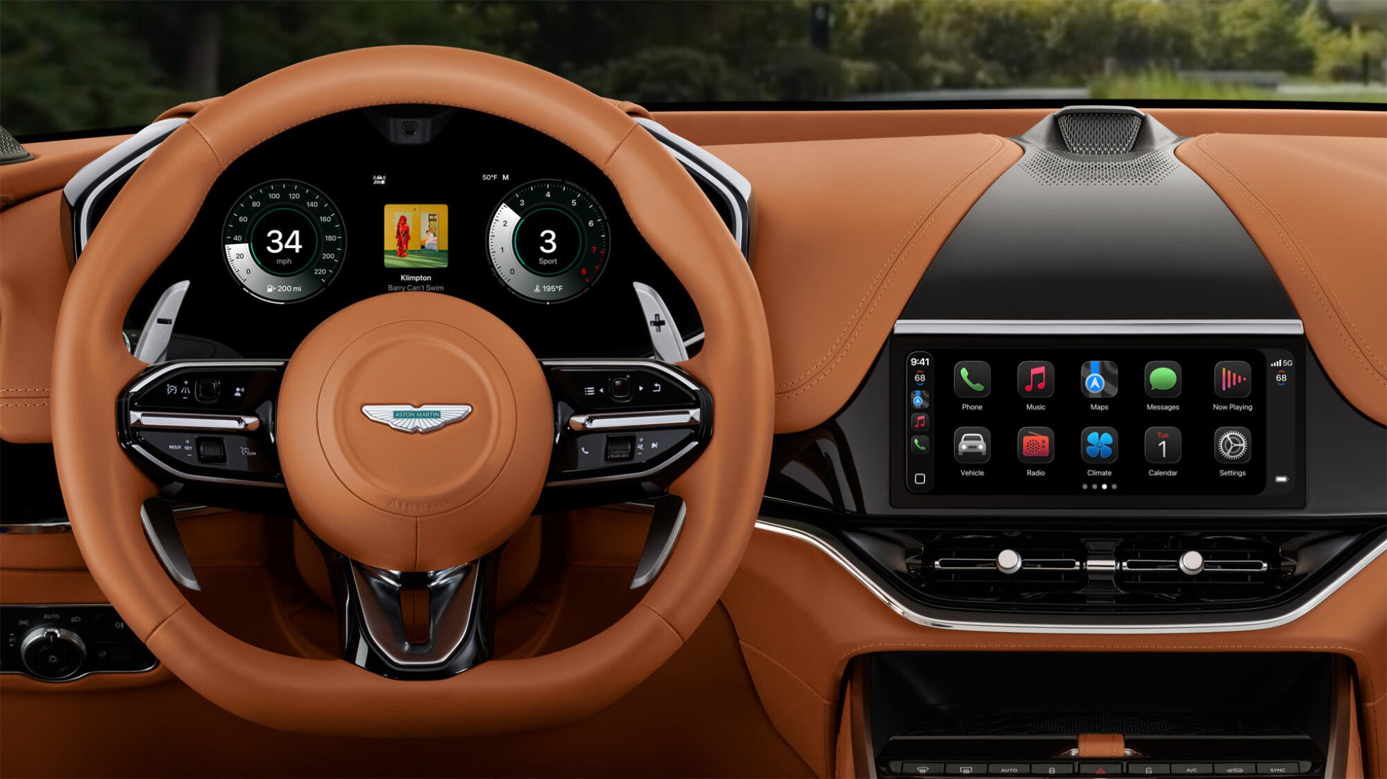 Aston Martin with Apple CarPlay Ultra