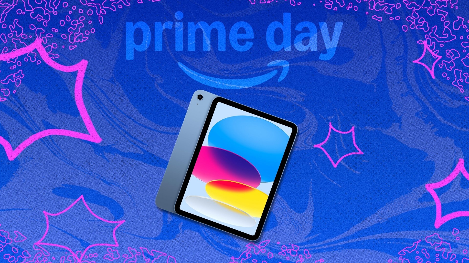 Apple iPad on Prime Day background
