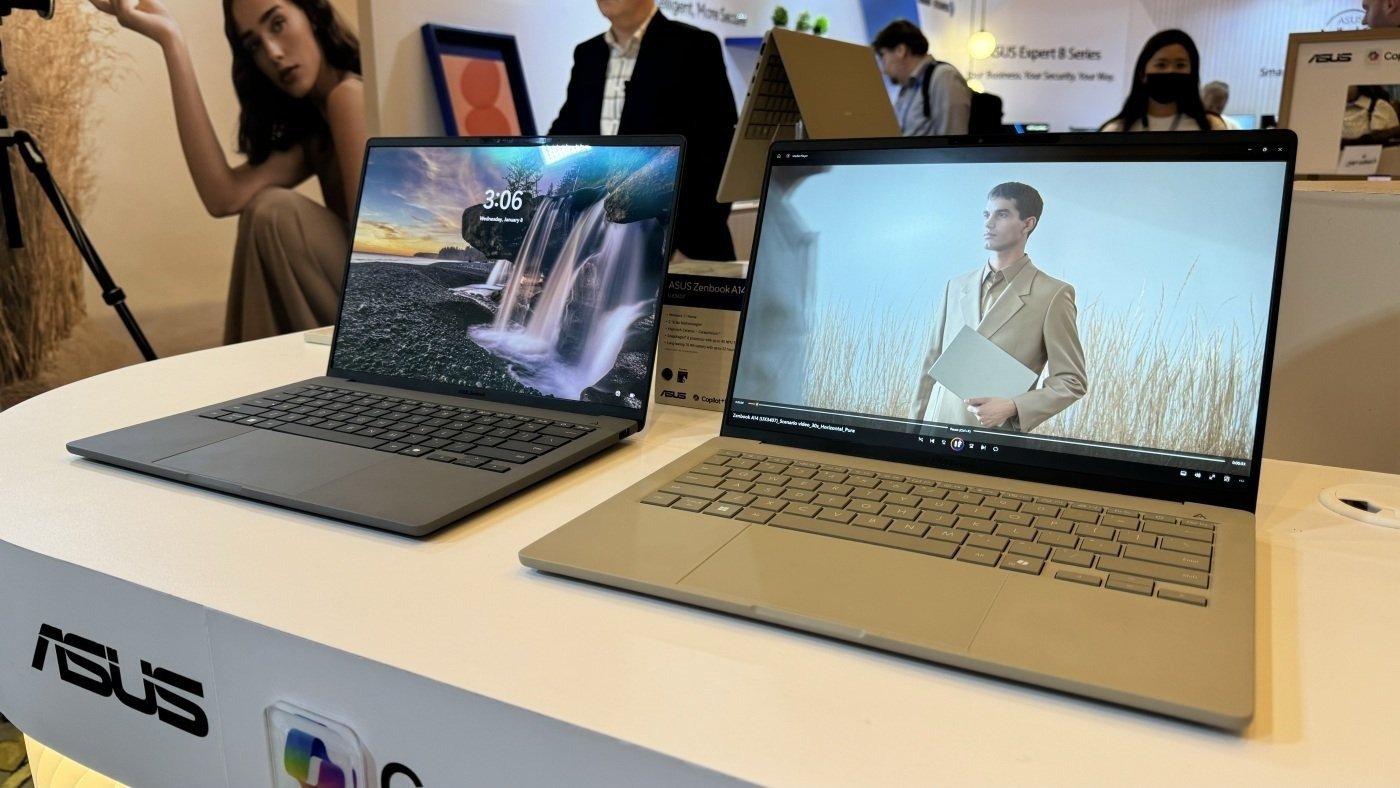 two asus zenbooks at CES 2025