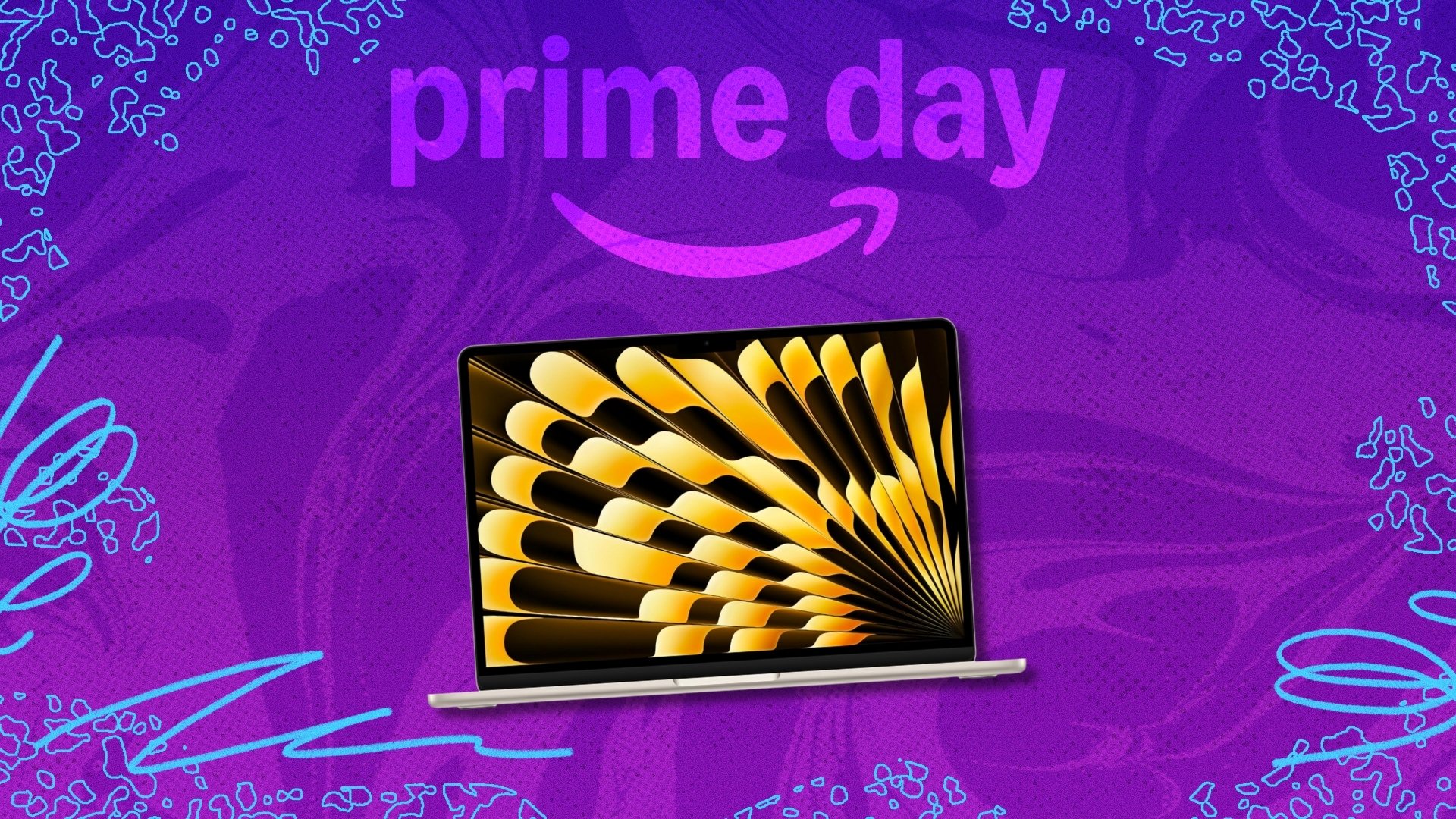 Apple MacBook Air 13-inch on Prime Day background