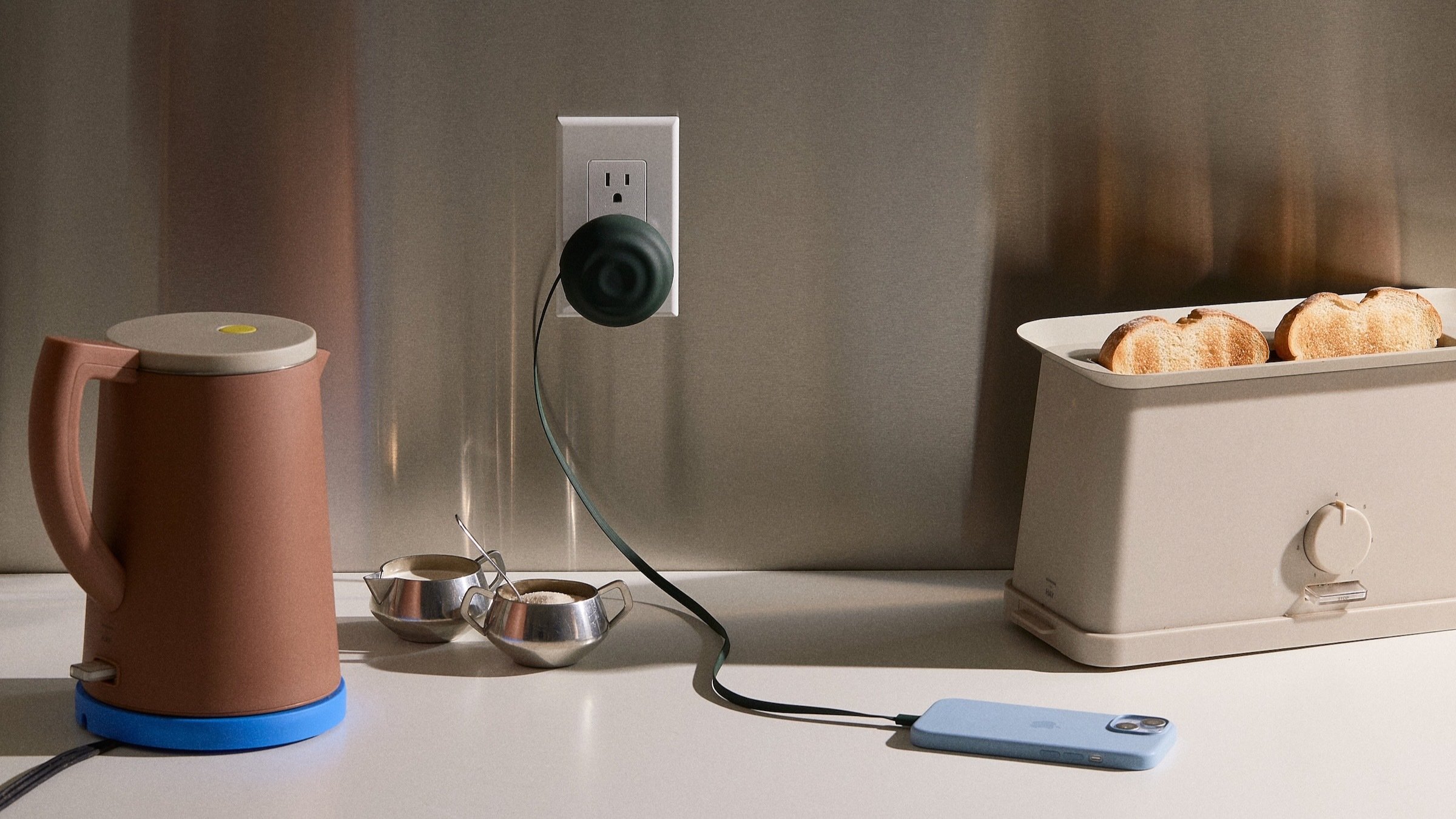counterpart wall charger plugged into iphone