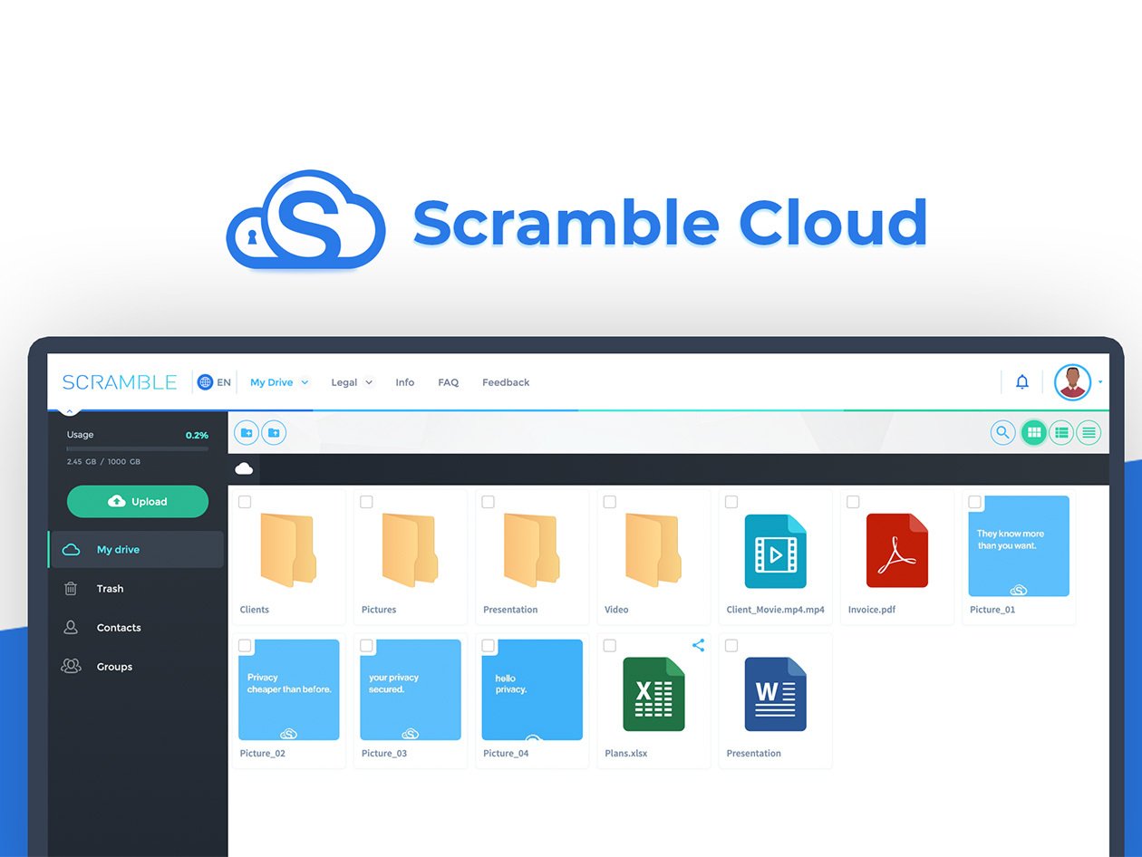 Scramble Cloud Storage: Lifetime Subscription (2TB)