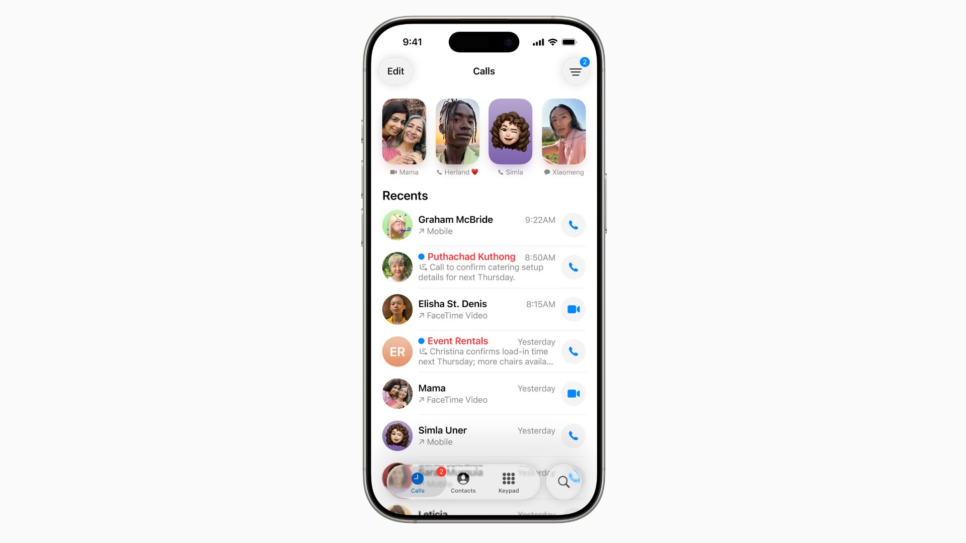 Apple iOS 26 Phone App