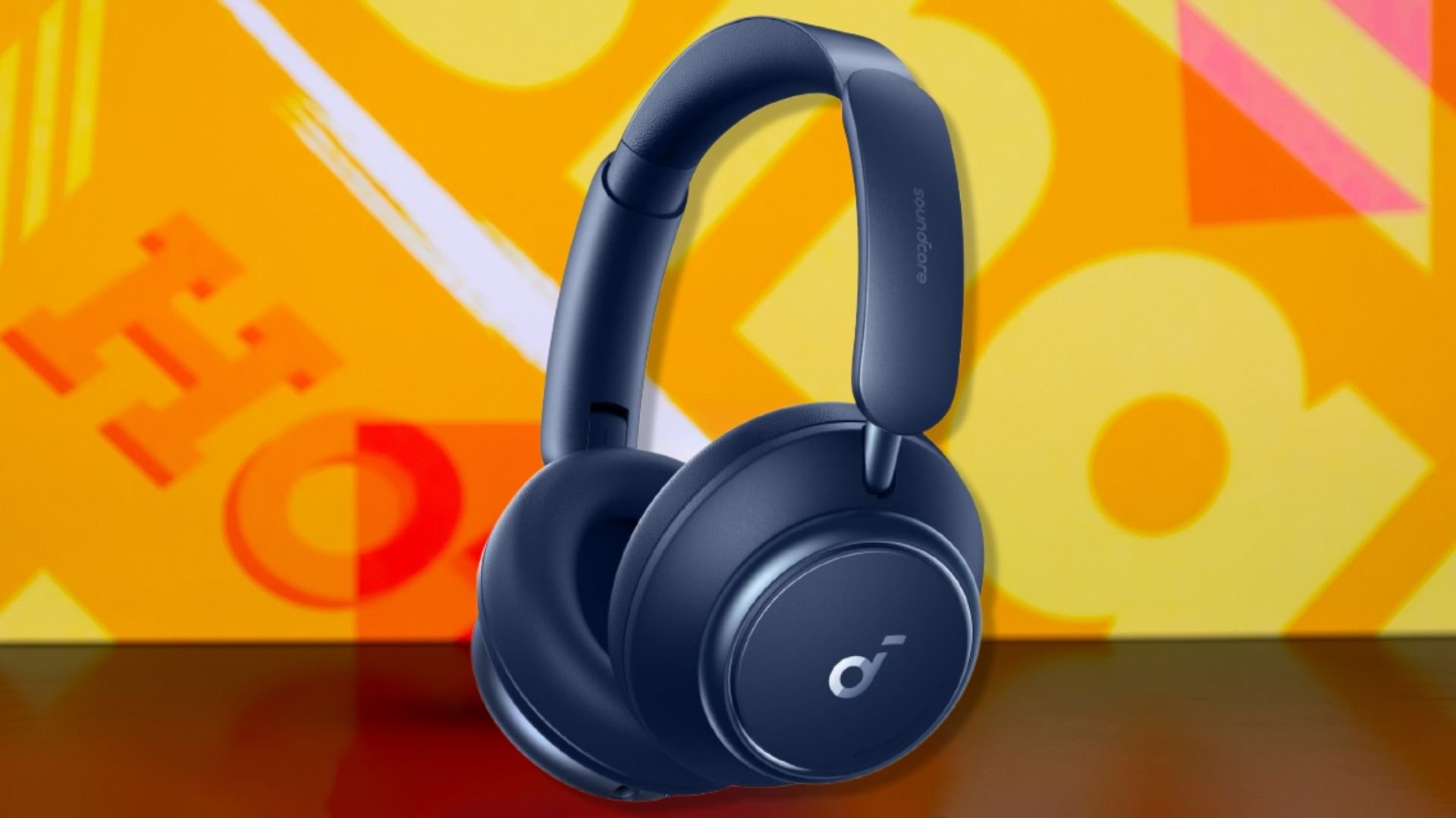 Soundcore by Anker Space Q45 Adaptive Active Noise Cancelling Headphones on a white background