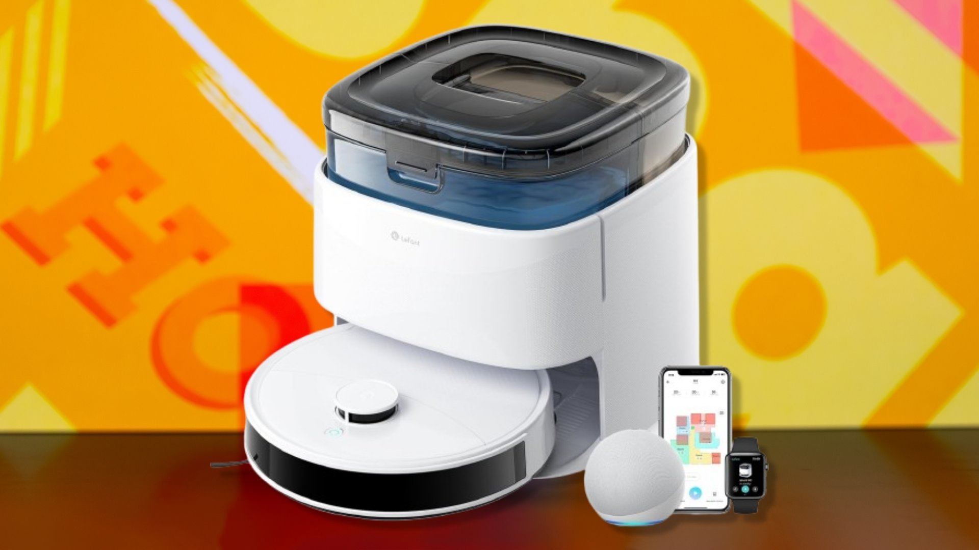 The Lefant M3 Robot Vacuum on a white background