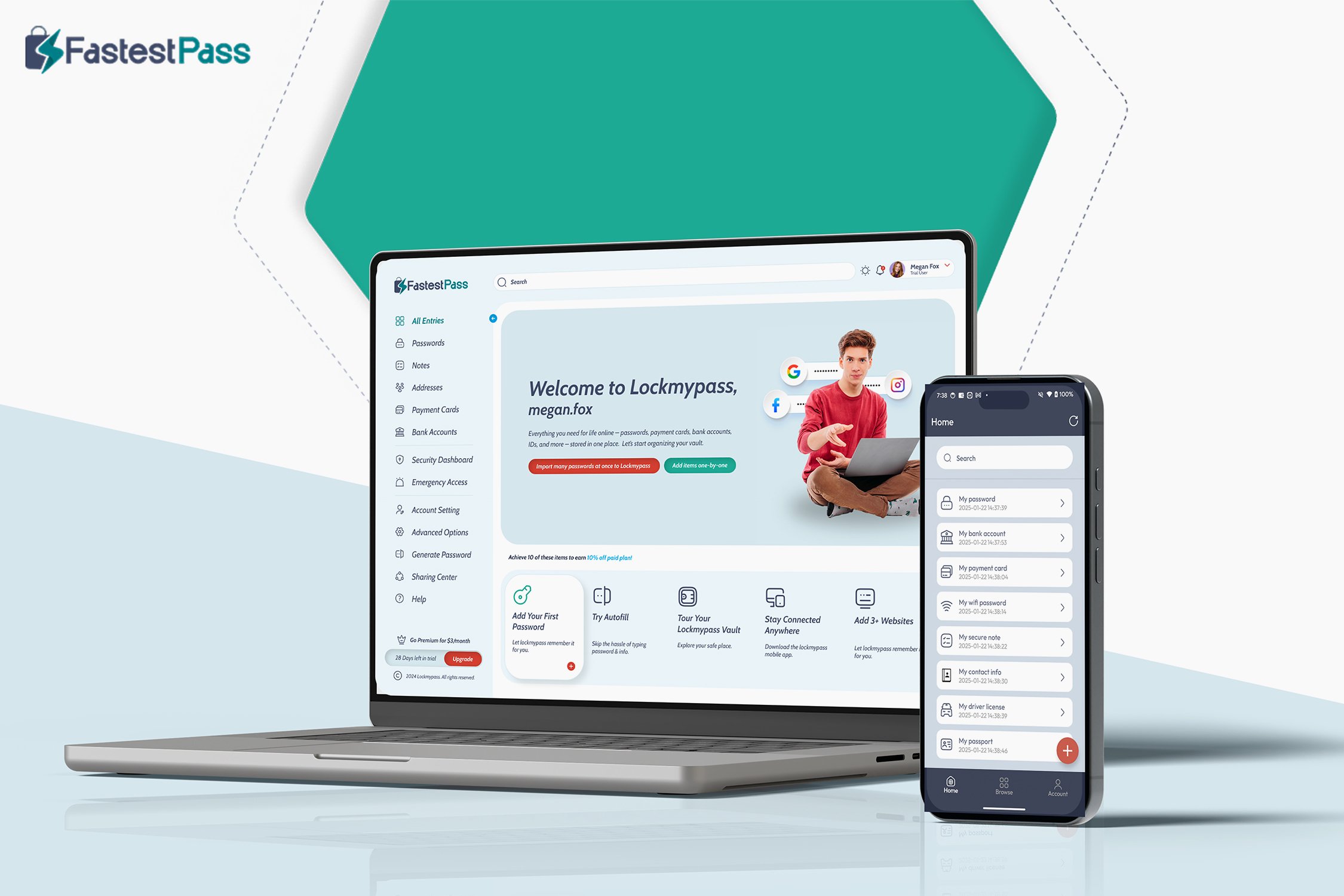FastestPass Password Manager: Lifetime Subscription