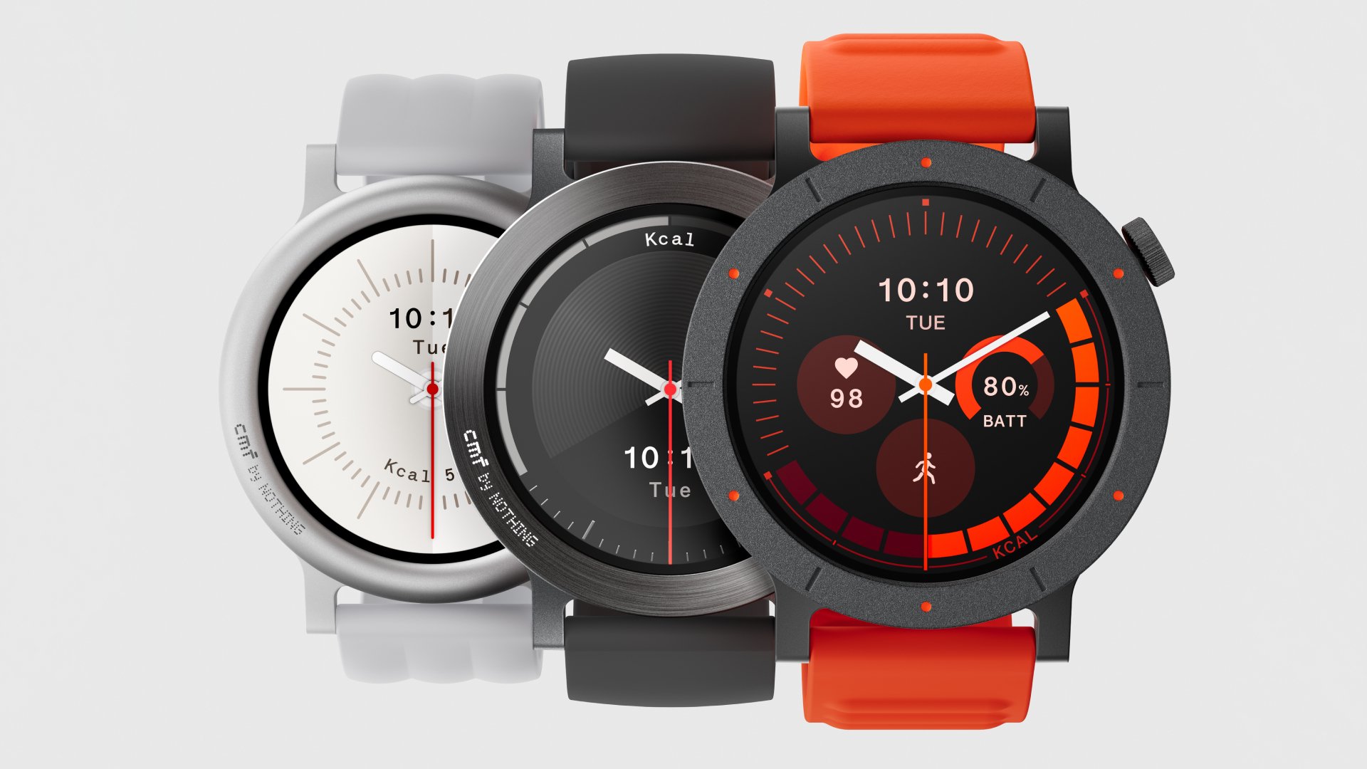 Nothing CMF Watch Pro in three colors