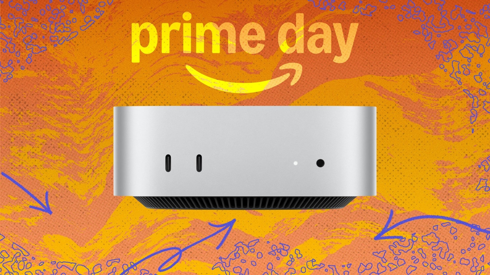 Apple Mac Mini on Prime Day background