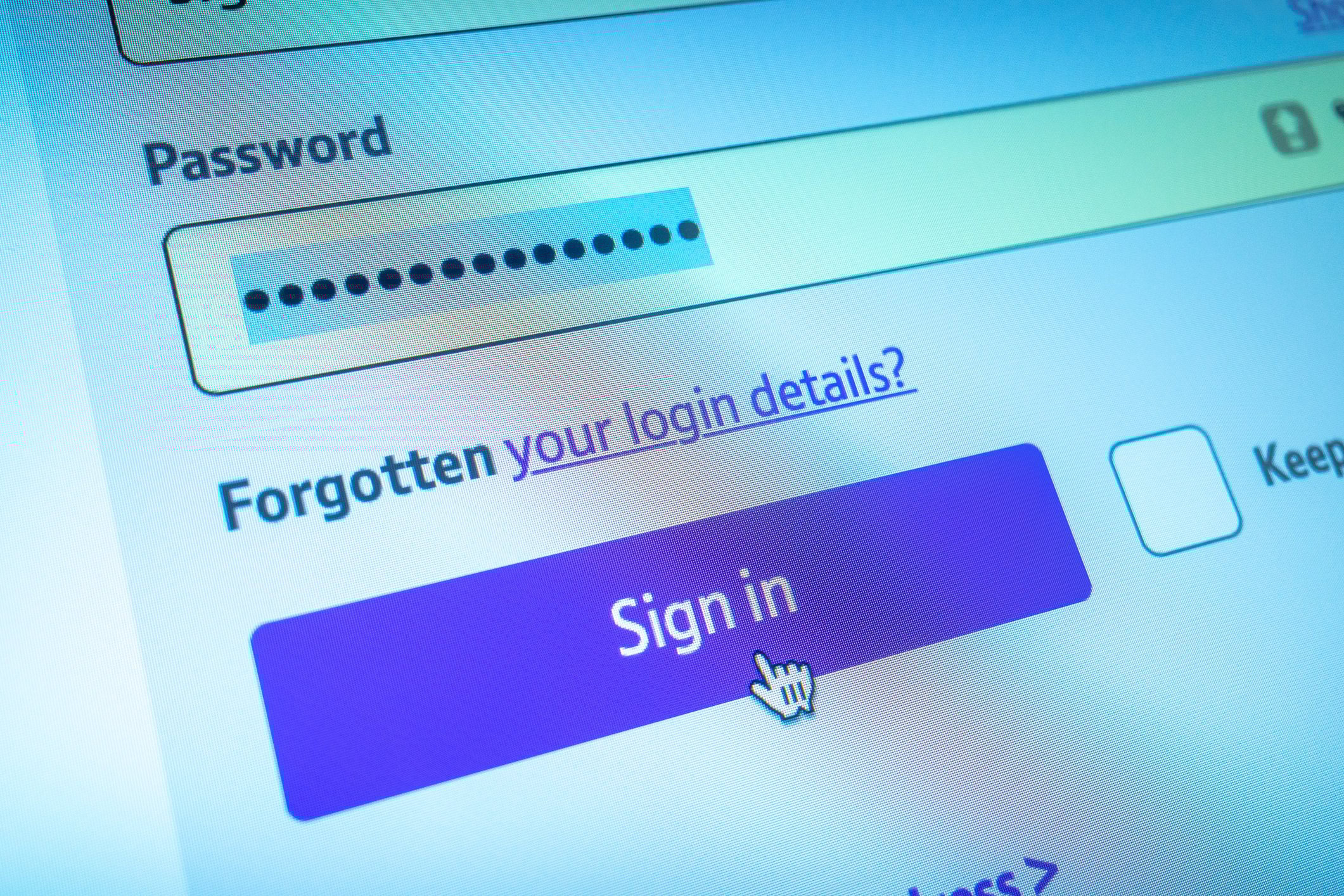 login info on a site