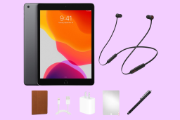 Apple iPad 7th Gen (2019) 32GB WiFi Space Gray (Refurbished) with Beats Flex Headphones Bundle