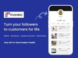 Pushbio - Complete Creator Toolkit: Lifetime Subscription