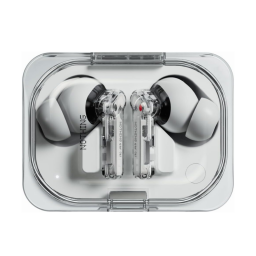 Nothing Ear (a) wireless earbuds on white background