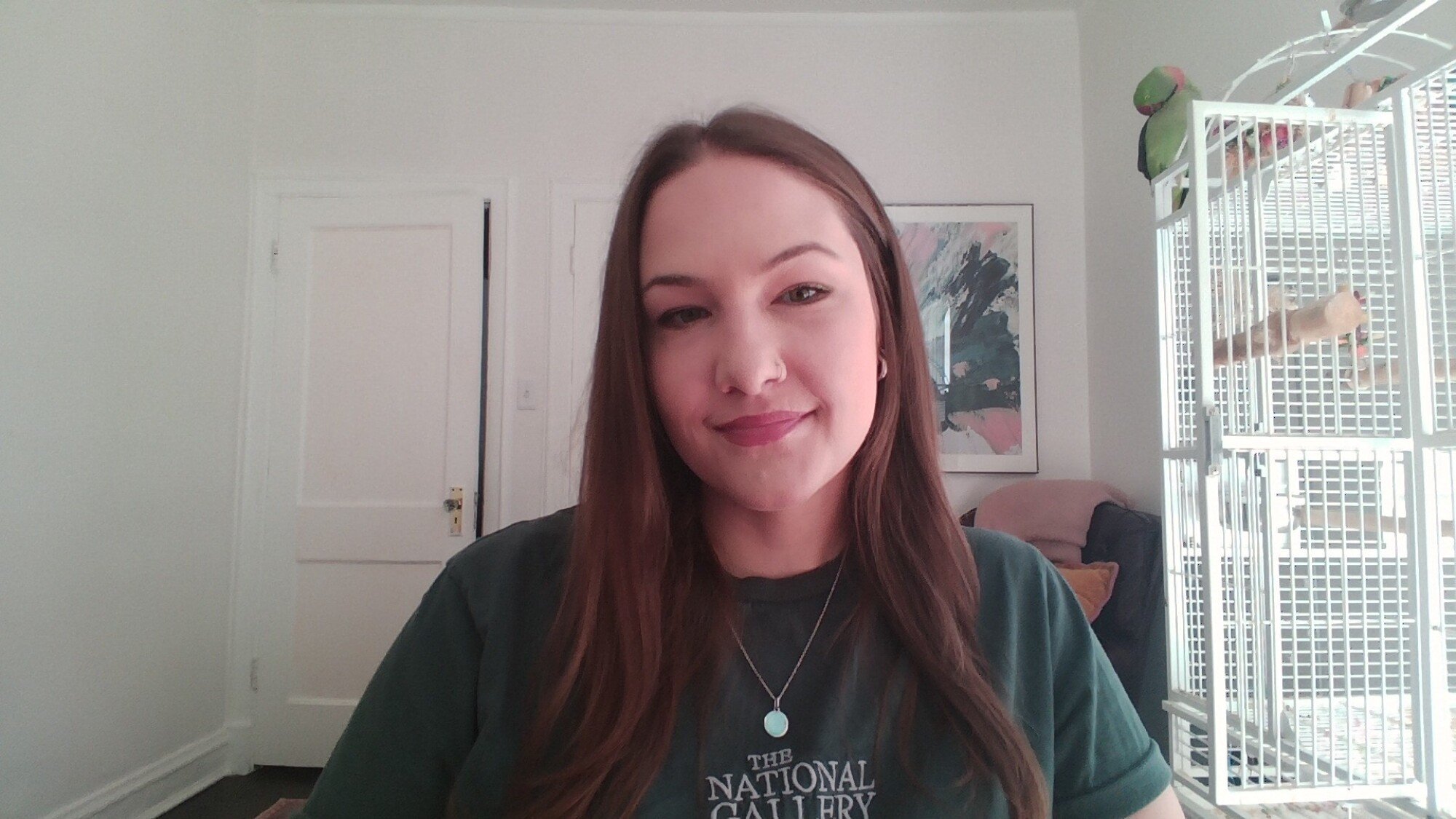 a selfie taken by the author on a framework laptop 13