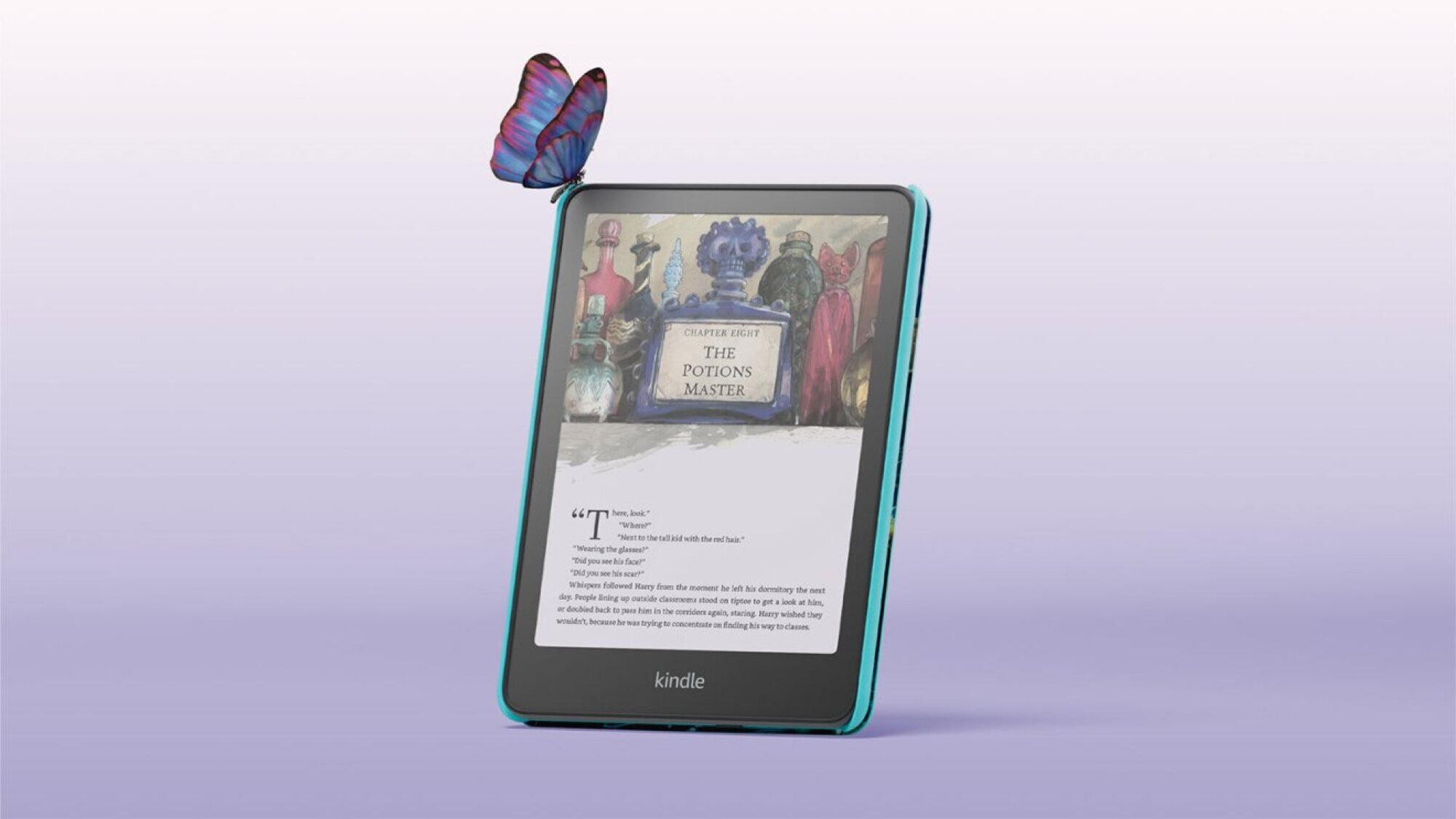 Kindle Colorsoft Kids with purple background