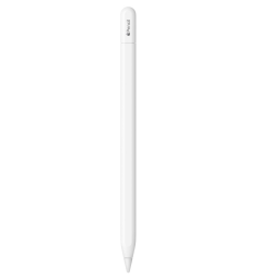 white apple pencil against white background