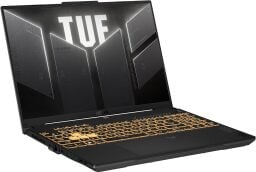 The ASUS TUF Gaming F16 Gaming Laptop on a white background