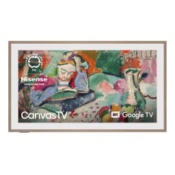 Hisense 55-Inch Class QLED 4K S7N CanvasTV Series Smart TV on a white background
