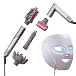 Shark CryoGlow face mask and Shark FlexFusion hair styler