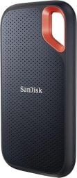sandisk hard drive against white background