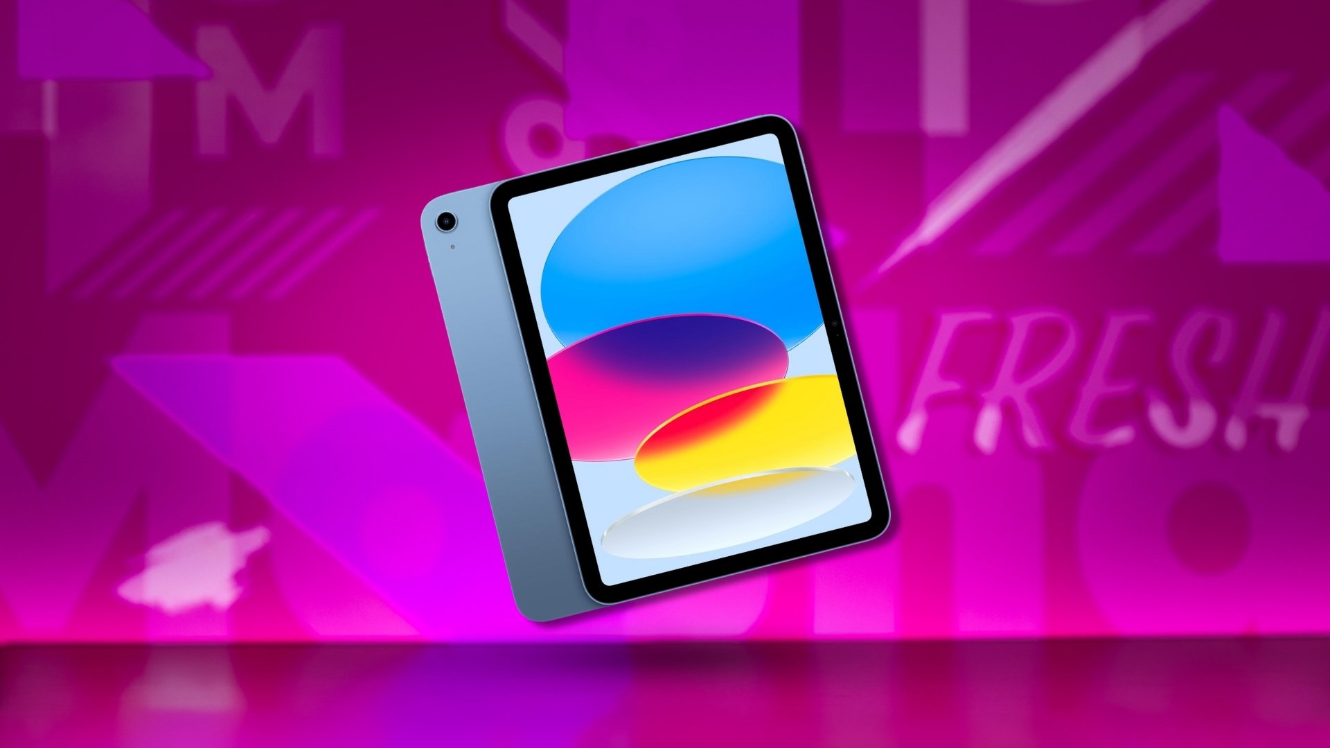 iPad 11-inch on Mashable background