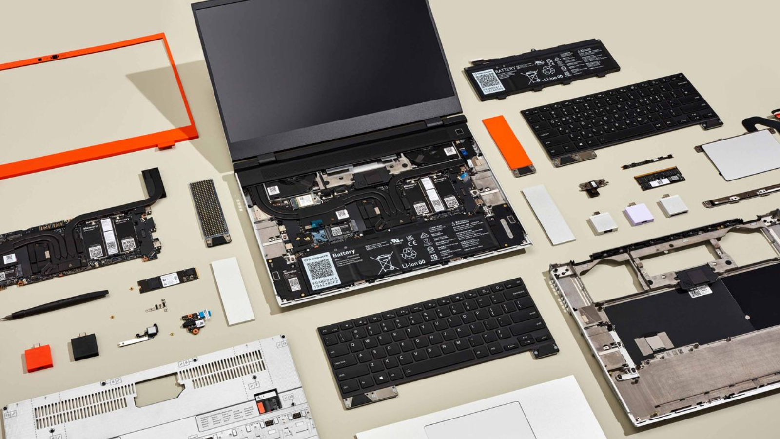 framework laptop 16 2025 components