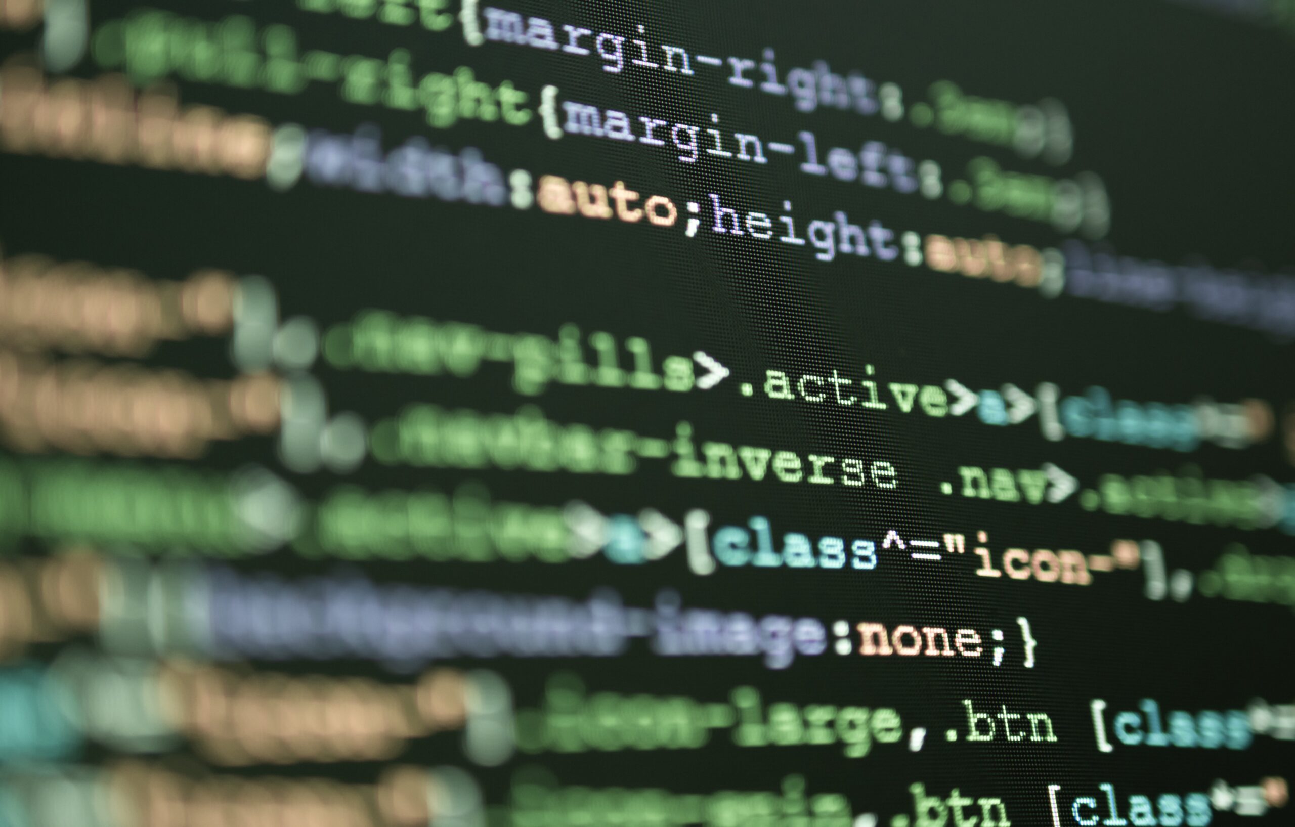 An image of code as presented on a screen.