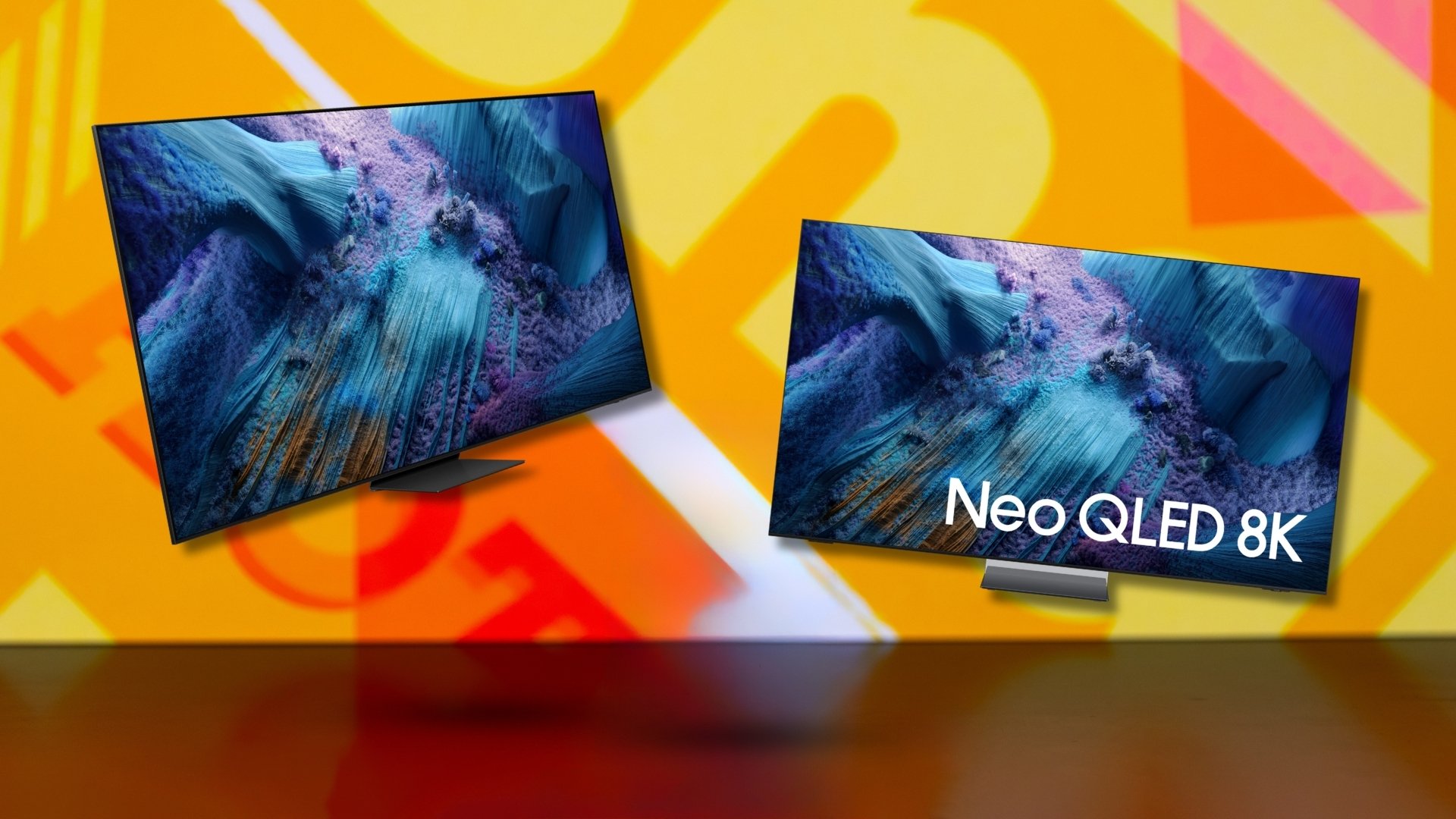 Samsung TVs on Mashable background