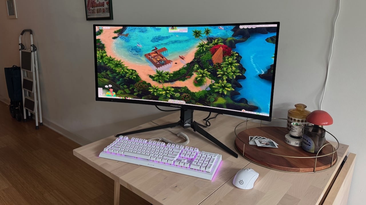 Acer gaming monitor on a table