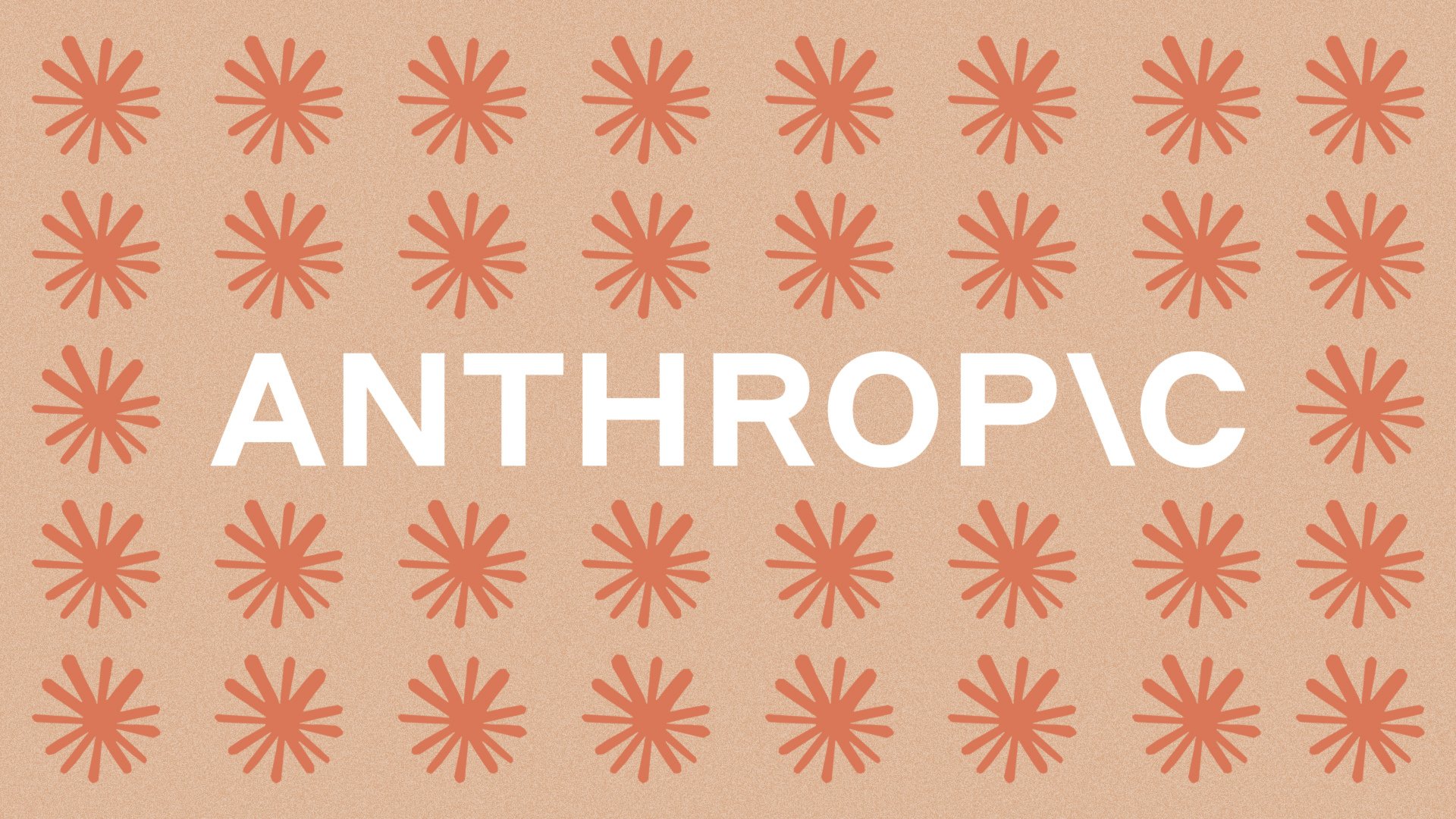 anthropic logo on orange background