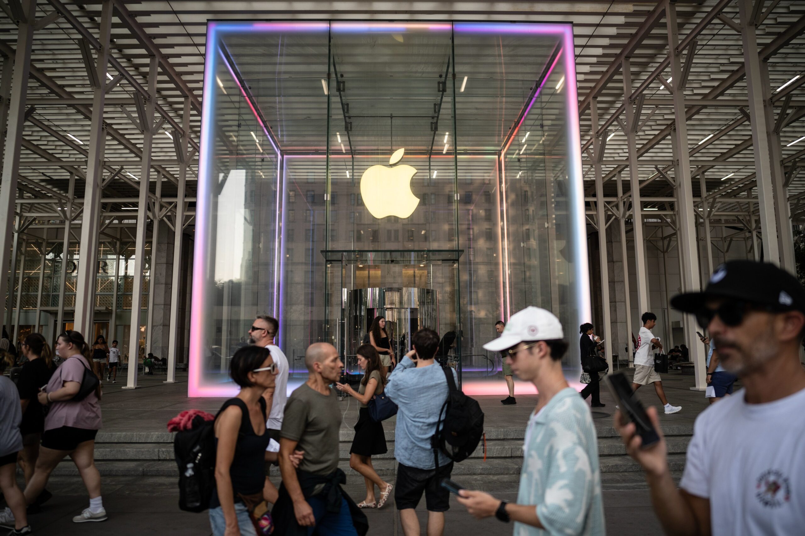 The Apple Fifth Avenue store in New York