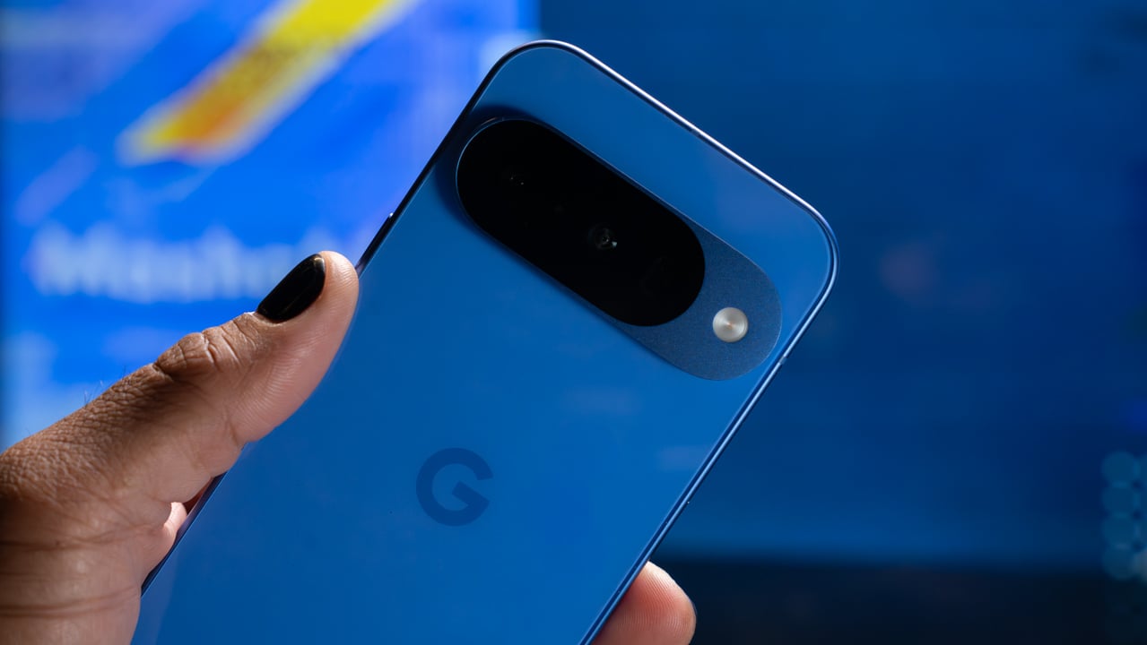 Google Pixel 10 in man's hand