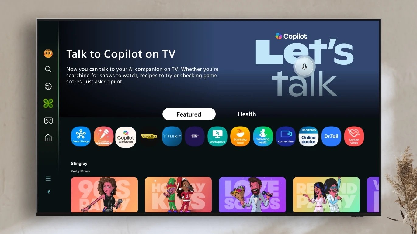 copilot features on a samsung tv