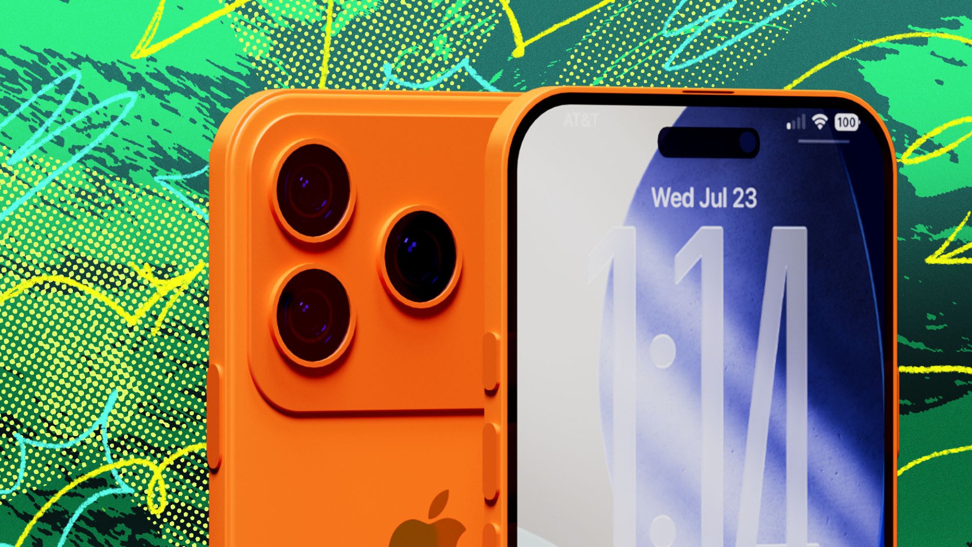 close-up of the camera array on the iphone 17 pro