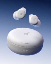 cream anker soundcore sleep a30 earbuds and case