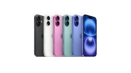 a row of apple iphones