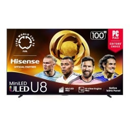 the 100-inch Hisense Class U8 Mini-LED TV